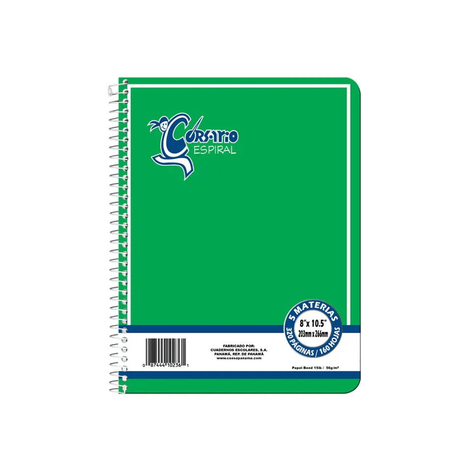 Libretas de espirales Corsario 2