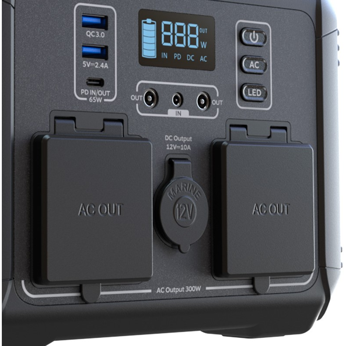 Central Eléctrica Portátil Forza 300w FPP-T300 2