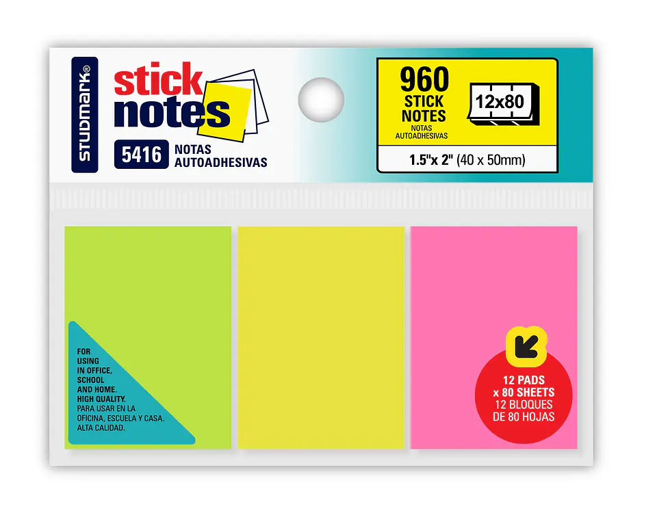 Notas Autoadhesivas Studmark 1.5