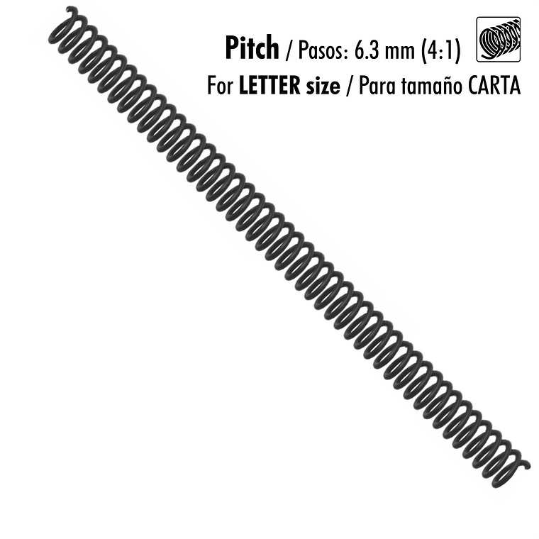 Caja de 20 Espirales Studmark de 45 mm para 400 hojas 1