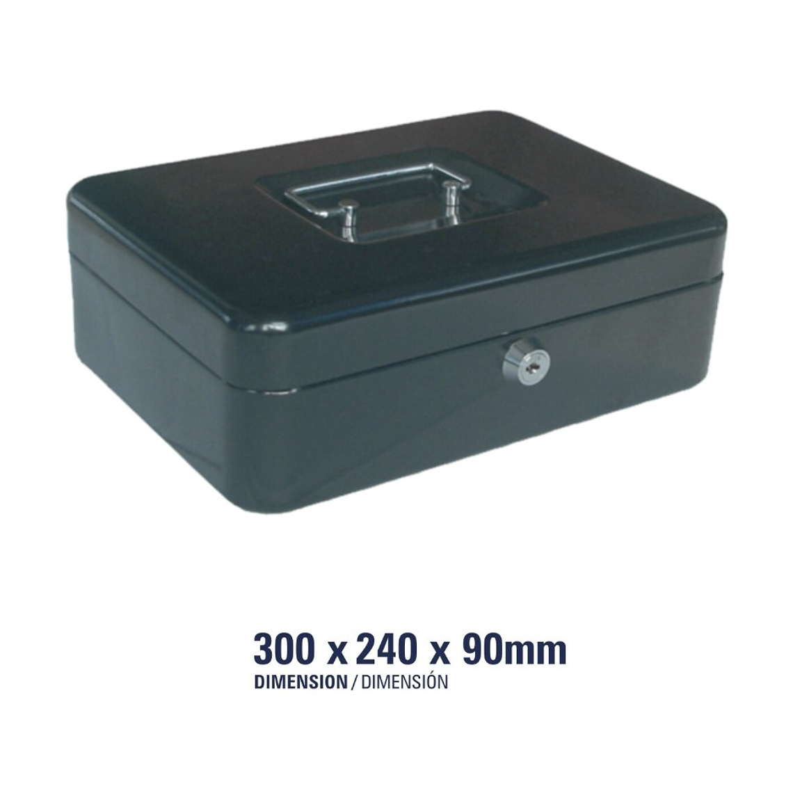 Caja con llaves Studmark para efectivo de 12 pulgadas 3