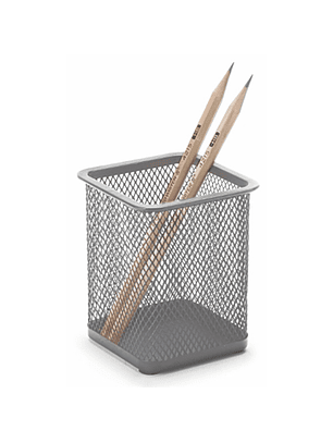 Portalápiz Studmark, cuadrado de malla metálica