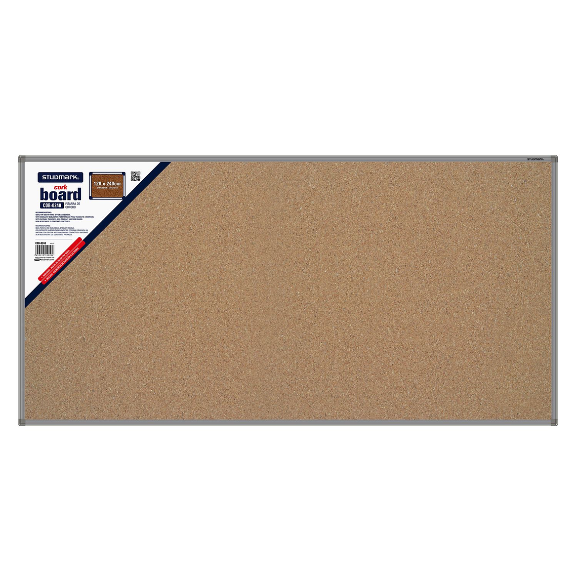 Tablero de corcho Studmark 120 x 240 cm 1