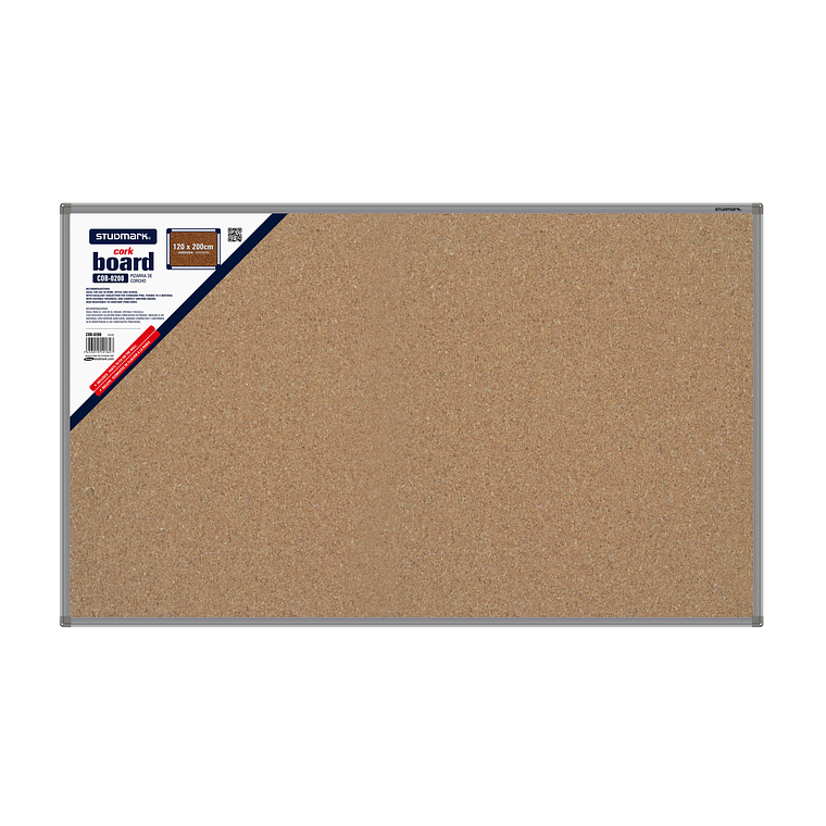 Tablero de corcho Studmark 120 x 200 cm 1