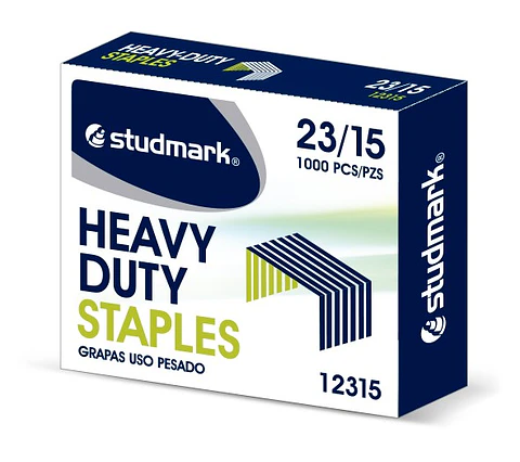 Caja de grapas Studmark de uso pesado 23/15 para 130 hojas