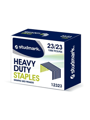 Caja de grapas Studmark de uso pesado 23/23 para 210 hojas