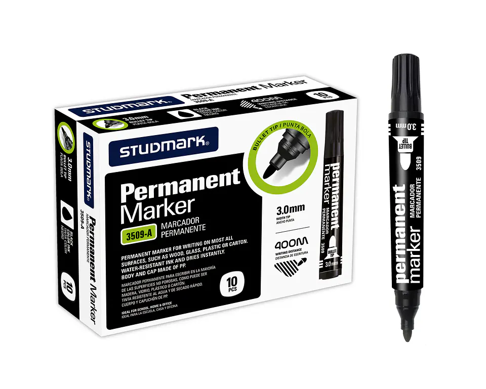 Marcador Permanente Studmark Punta Redonda 1