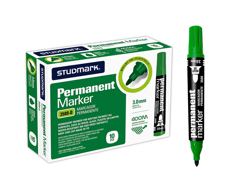 Marcador Permanente Studmark Punta Redonda 4