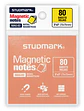 Notas magnéticas Studmark, Colores surtidos, 80 hojas - Miniatura 1