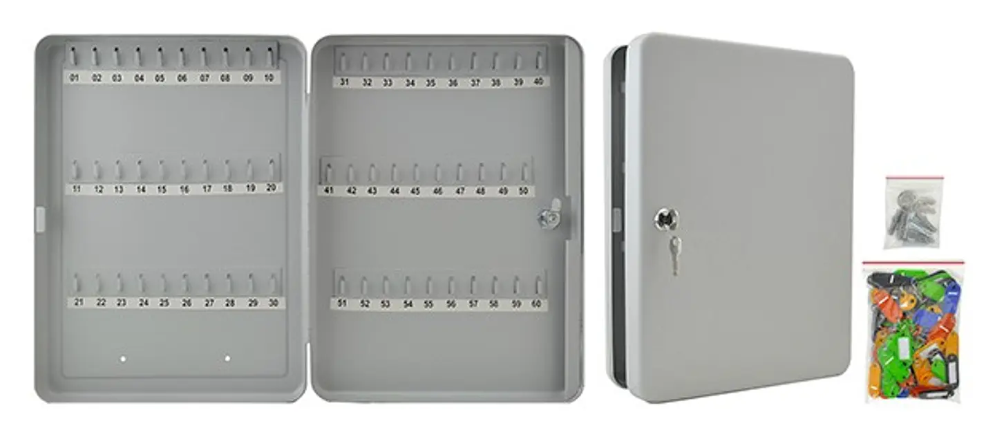 Caja Studmark para 60 llaves en color gris 1