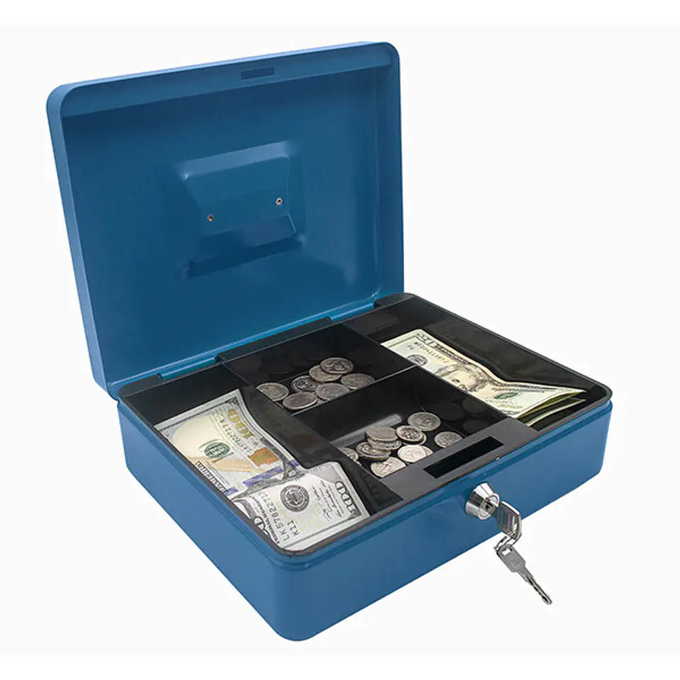 Caja con llaves Studmark para efectivo de 10 pulgadas 1