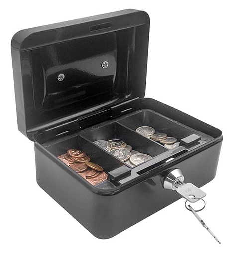 Caja con llaves Studmark para efectivo de 6 pulgadas