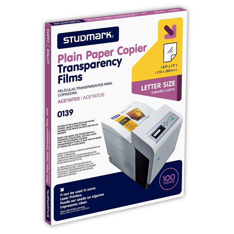 Transparencias Studmark tamaño Carta ST-00139 1