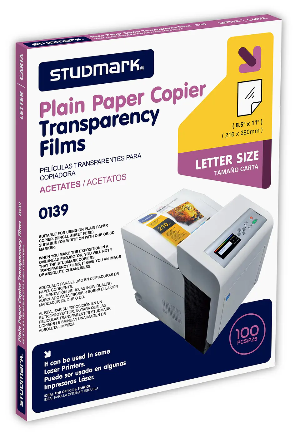 Transparencias Studmark tamaño Carta ST-00139 1