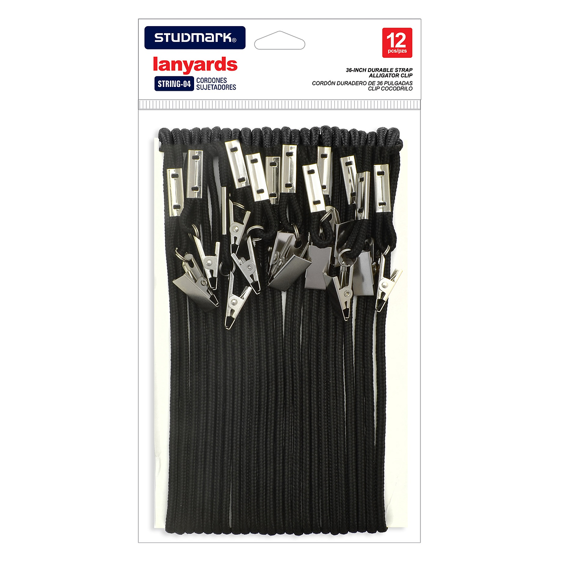 Cordón Negro Studmark duradero de 36 pulgadas clip cocodrilo 1