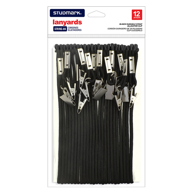 Cordón Negro Studmark duradero de 36 pulgadas clip cocodrilo 1