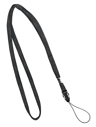 Paquete de 25 sujeta credenciales cordón negro