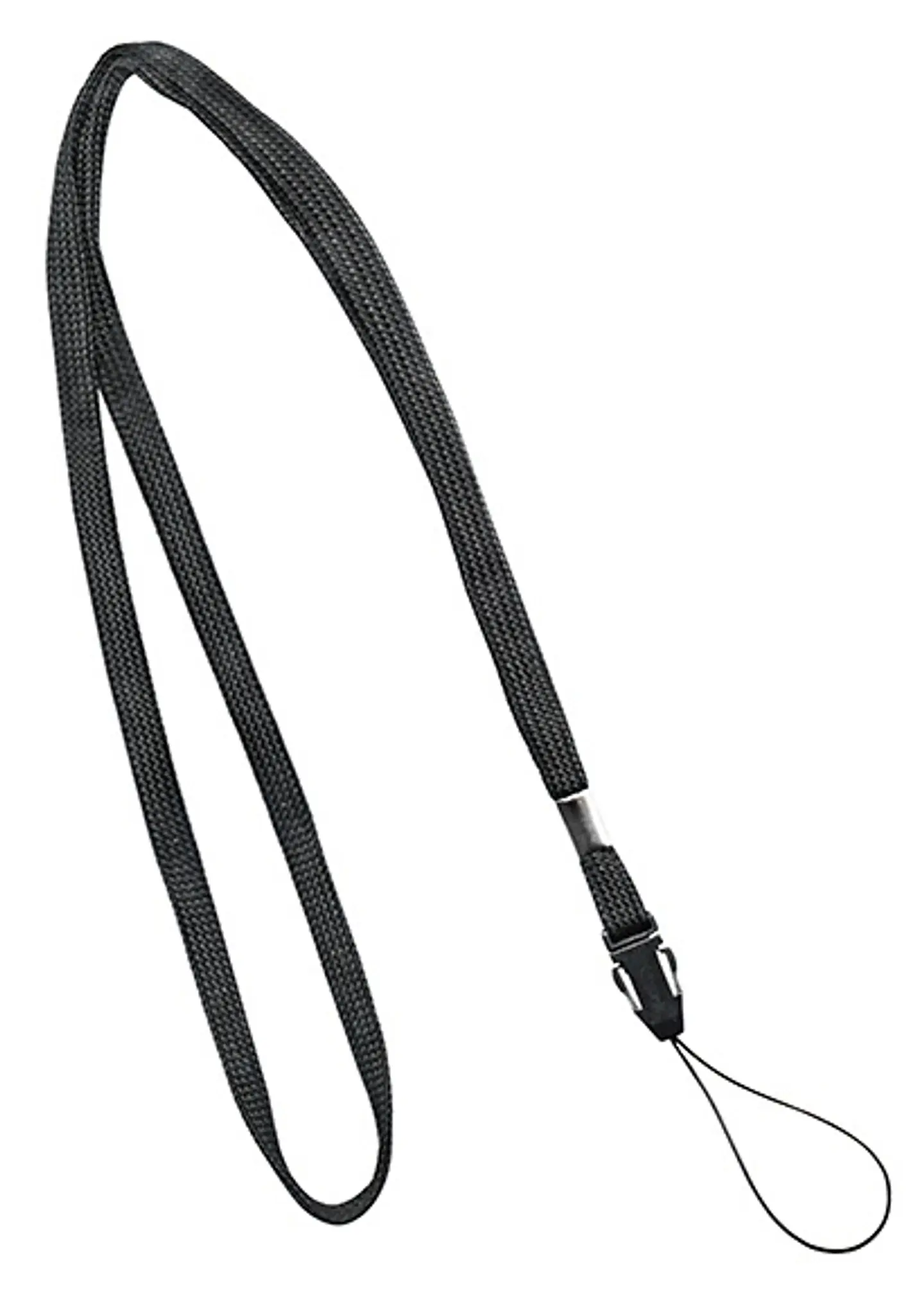 Paquete de 25 sujeta credenciales cordón negro 1