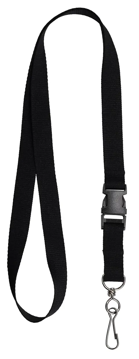 Paquete de 6 cordones sujetadores en color negro