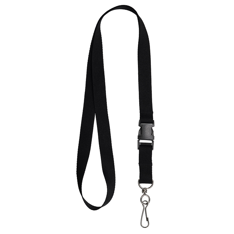 Paquete de 6 cordones sujetadores en color negro 2