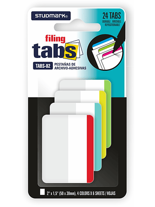 Paquete de 24 pestañas de archivo-adhesivas ST-TABS-02