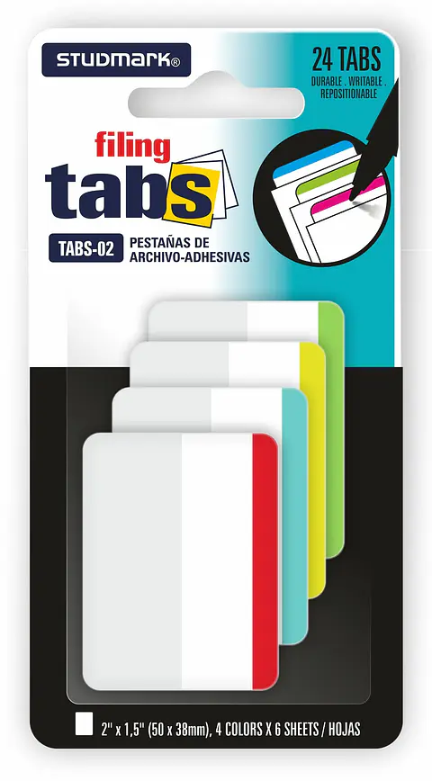 Paquete de 24 pestañas de archivo-adhesivas ST-TABS-02