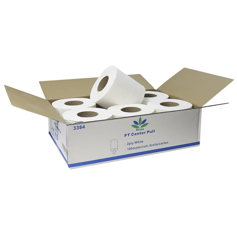 Caja de 6 Papel Toalla Center Pull x 100Mts SiClean 3