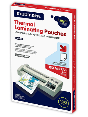 Láminas para plastificar Studmark 228x368 mm