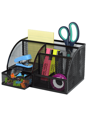 Organizador MESH Studmark de escritorio con gaveta