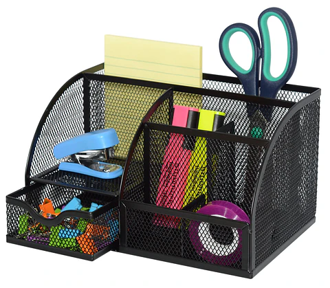 Organizador MESH Studmark de escritorio con gaveta