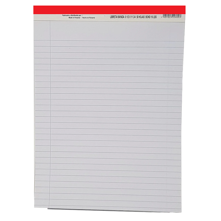 Libretas rayadas blancas, Corsario, Carta 1