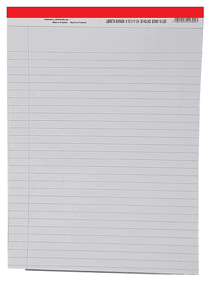 Libretas rayadas blancas, Corsario, 8. 1/2