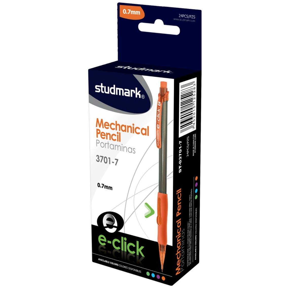 Lápiz mecánico Studmark, e-click, 0.7 mm 2