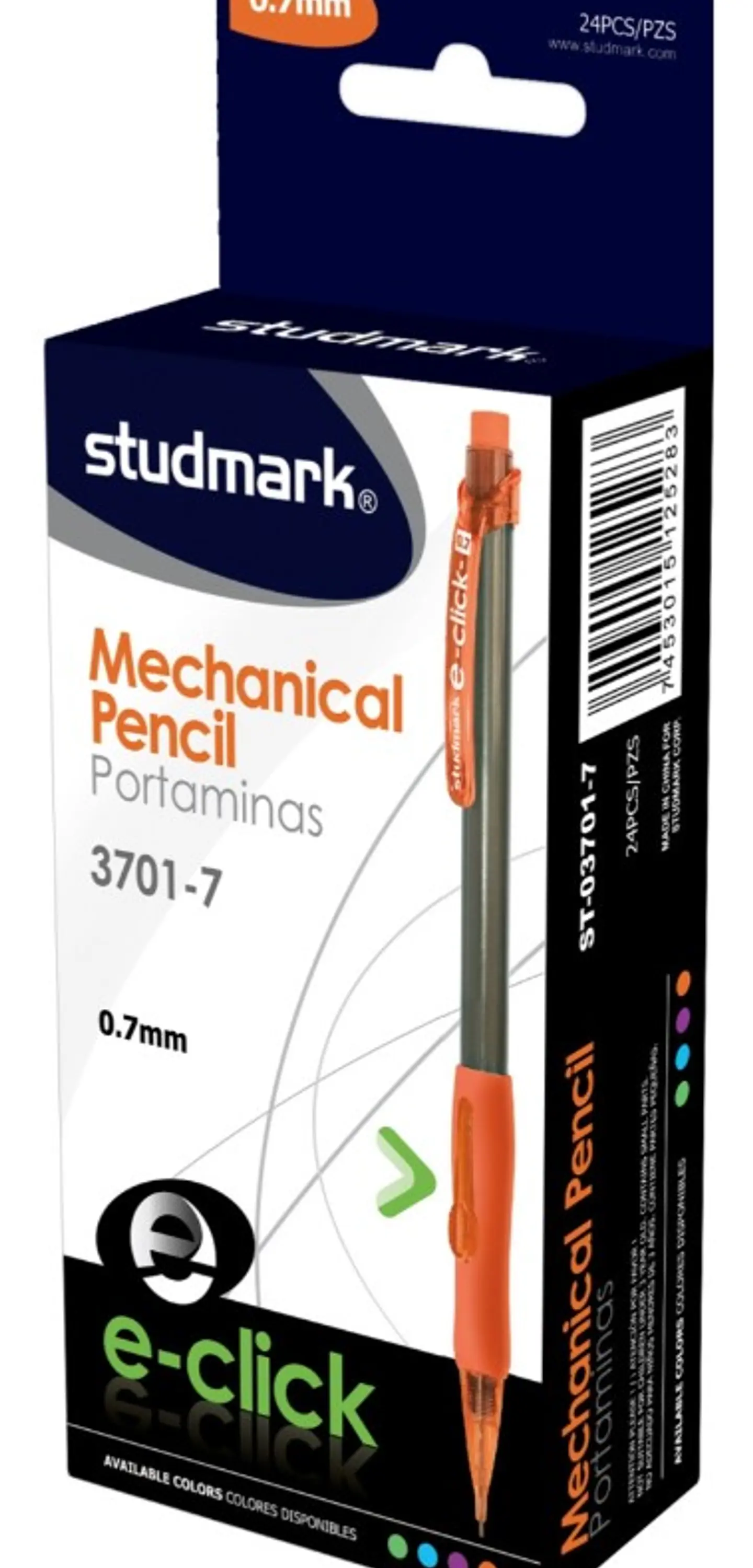 Lápiz mecánico Studmark, e-click, 0.7 mm 2