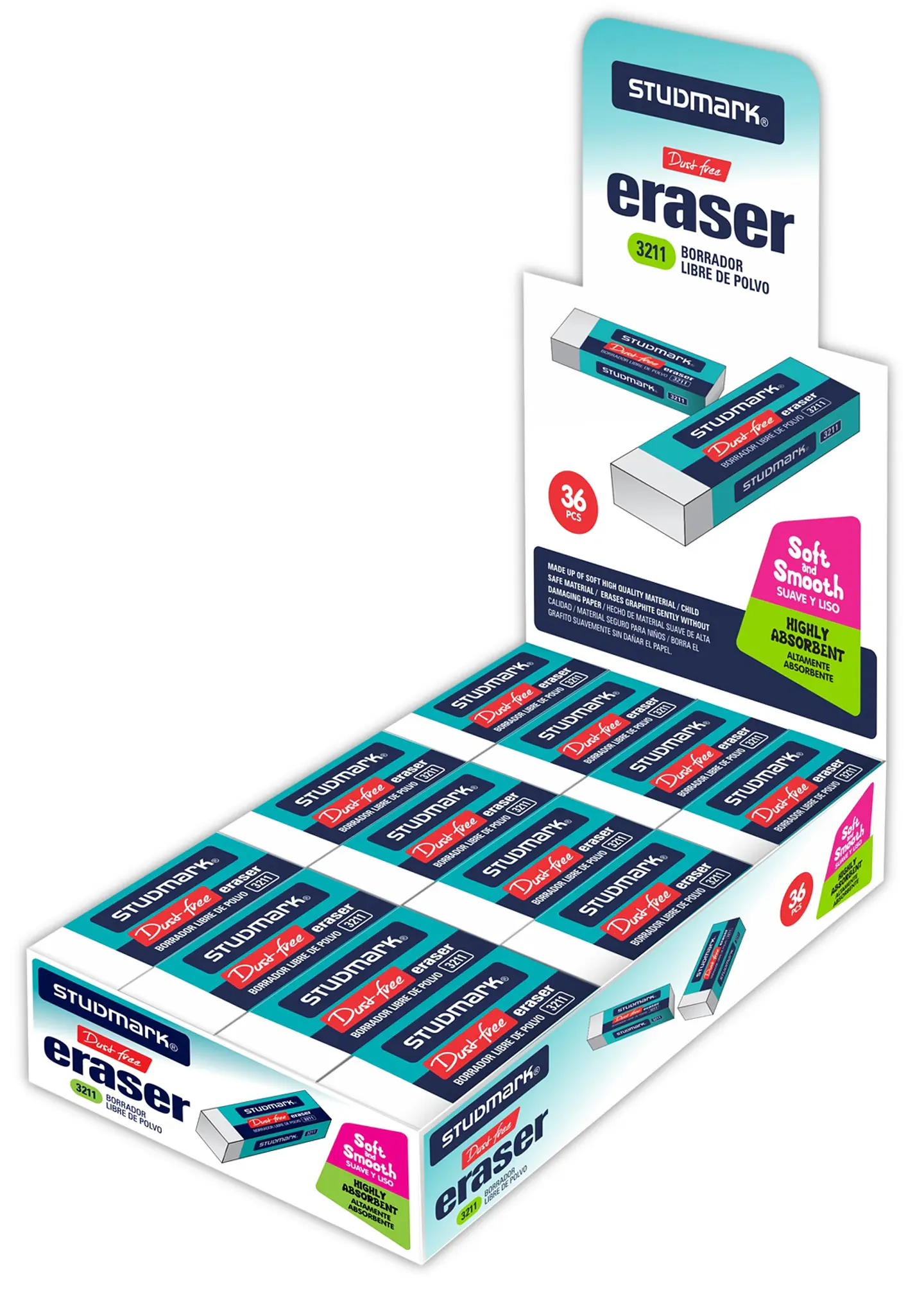 Borrador de goma pequeño Studmark 2