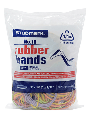 Paquete de ligas Studmark, Colores variados, 113g