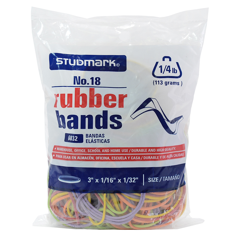 Paquete de ligas Studmark, Colores variados, 113g 1