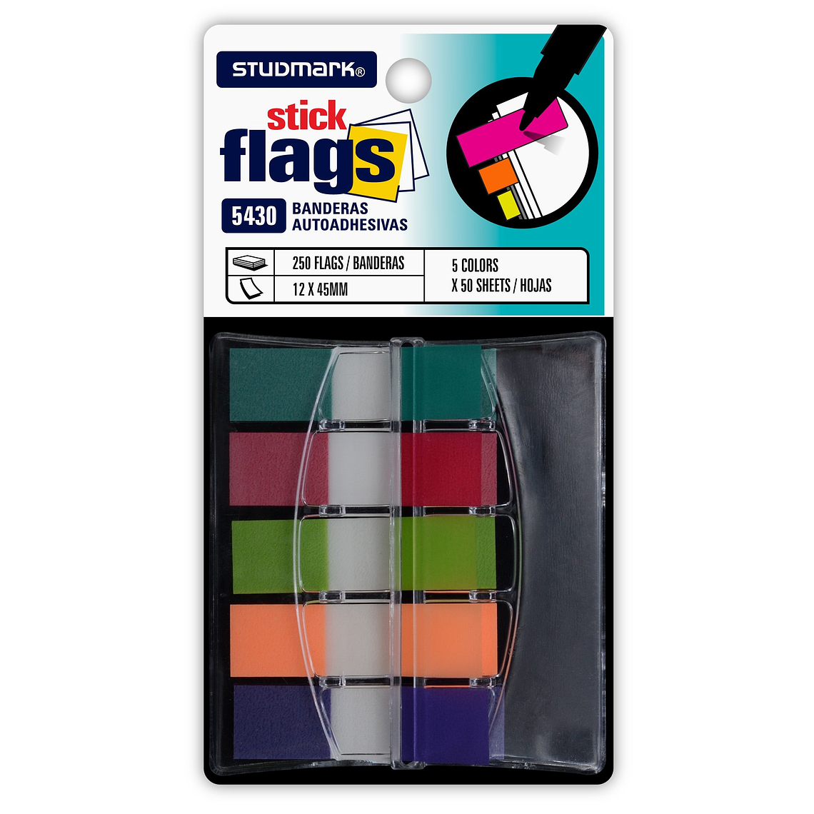Banderitas adhesivas Studmark, 5 Colores 1
