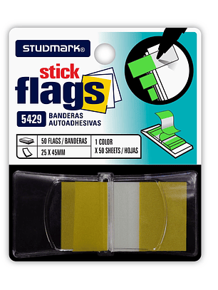 Banderitas Studmark de 25 x 45 mm, con dispensador