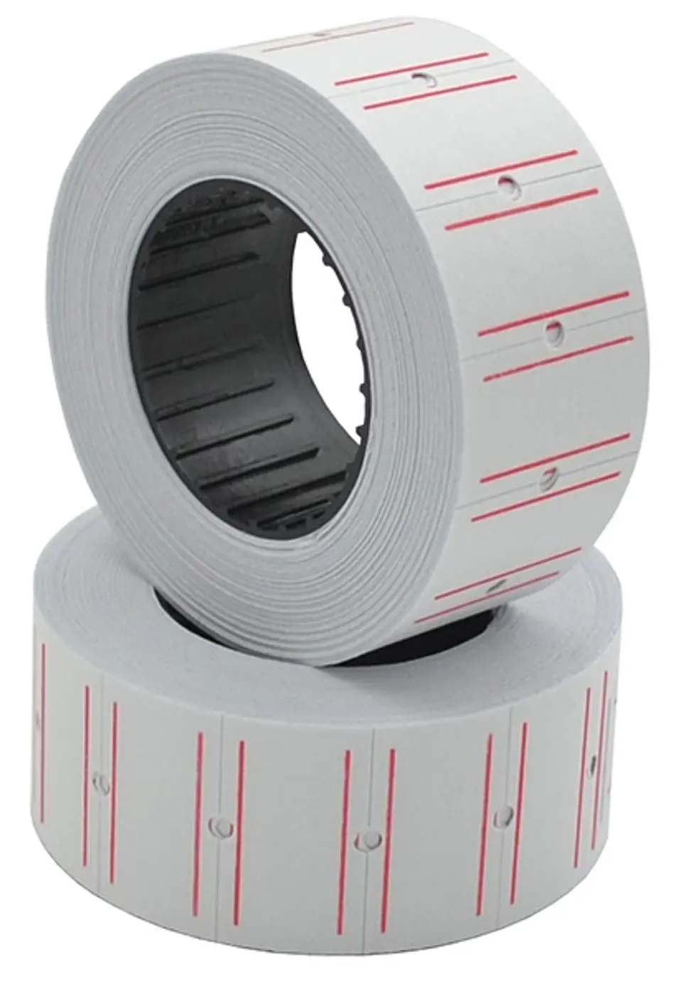 500 Etiquetas Studmark para precios, blancas con líneas rojas 1