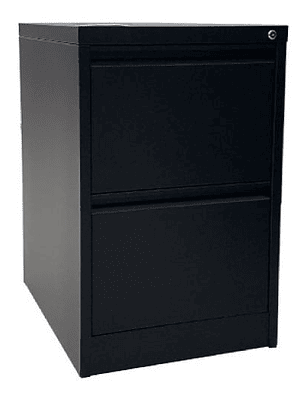 Archivador Metálico Studmark de 2 gavetas Negro