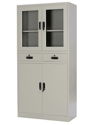 Gabinete Studmark de 4 puertas y 2 gavetas Crema