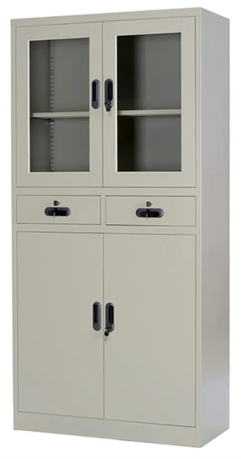 Gabinete Studmark de 4 puertas y 2 gavetas Crema