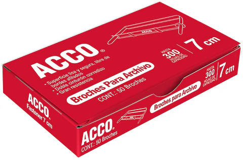 Ganchos ACCO de 7 cm para folder P1570