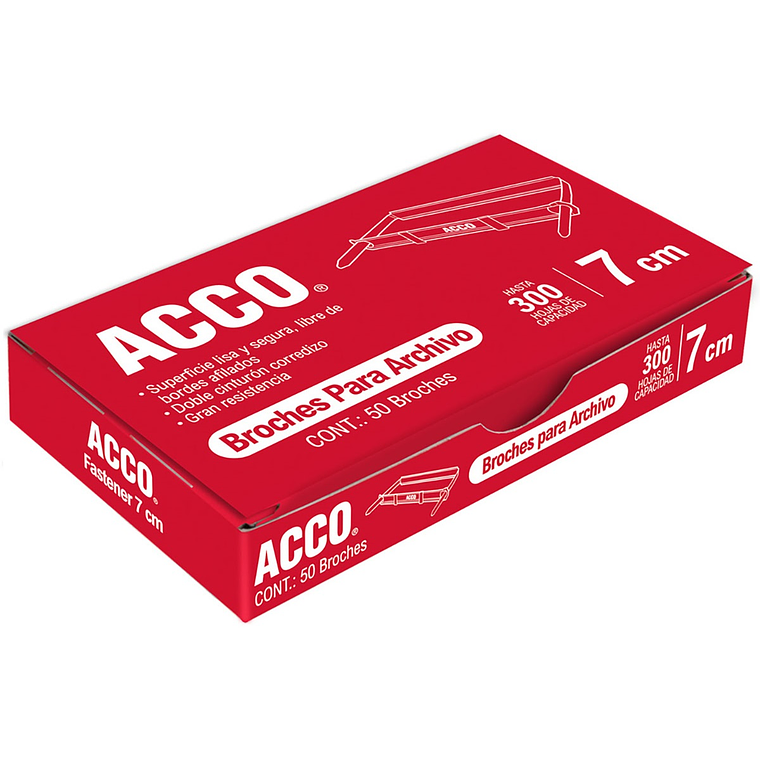 Ganchos ACCO de 7 cm para folder P1570 2