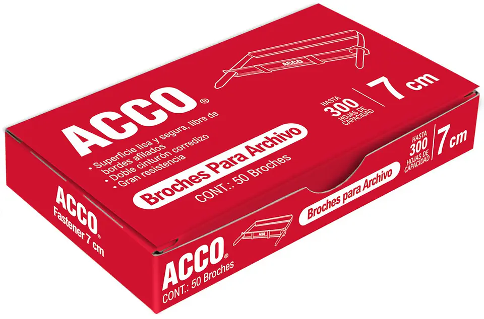 Ganchos ACCO de 7 cm para folder P1570 2