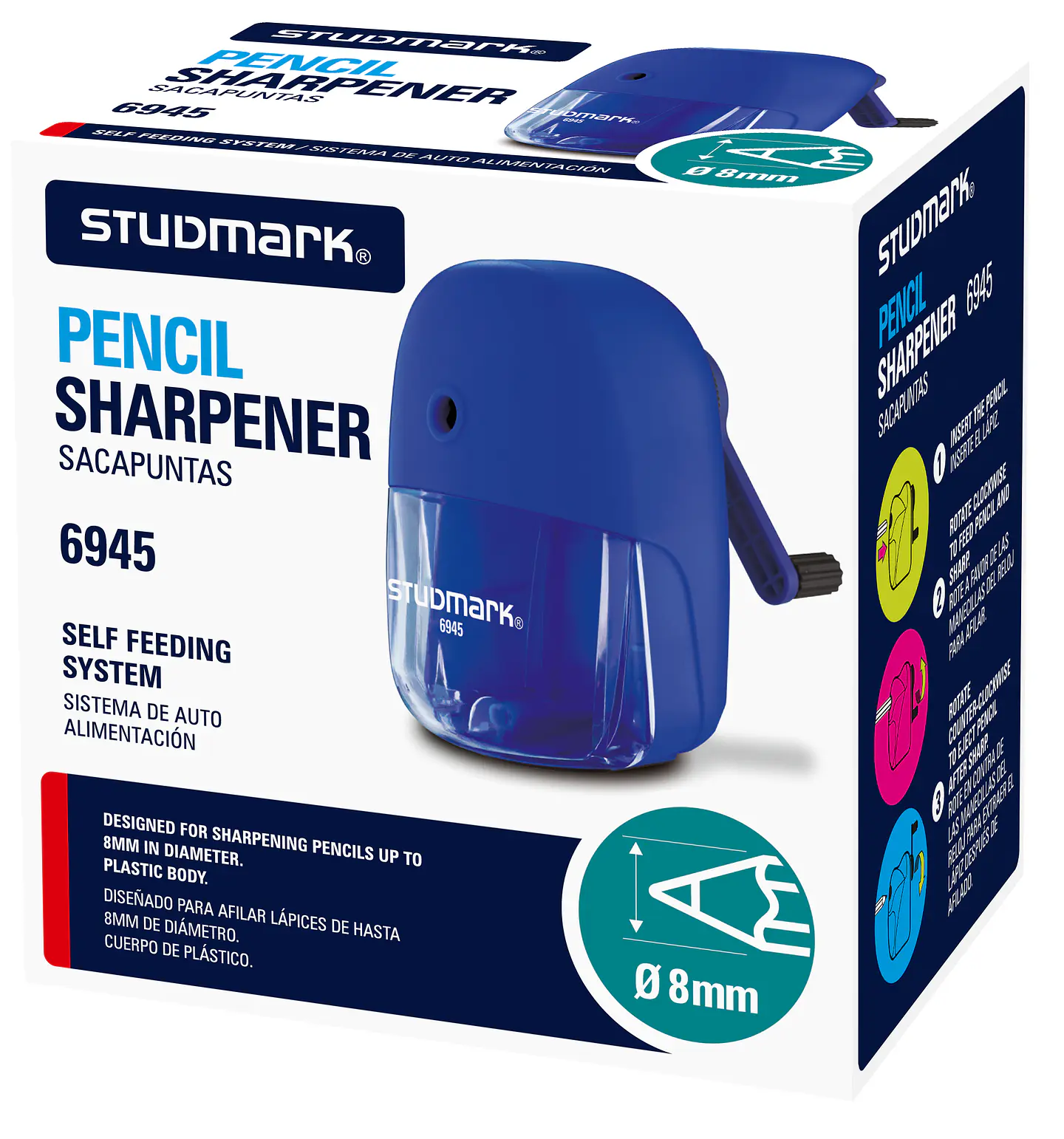 Sacapuntas Studmark Sistema de auto alimentación ST-06945 1