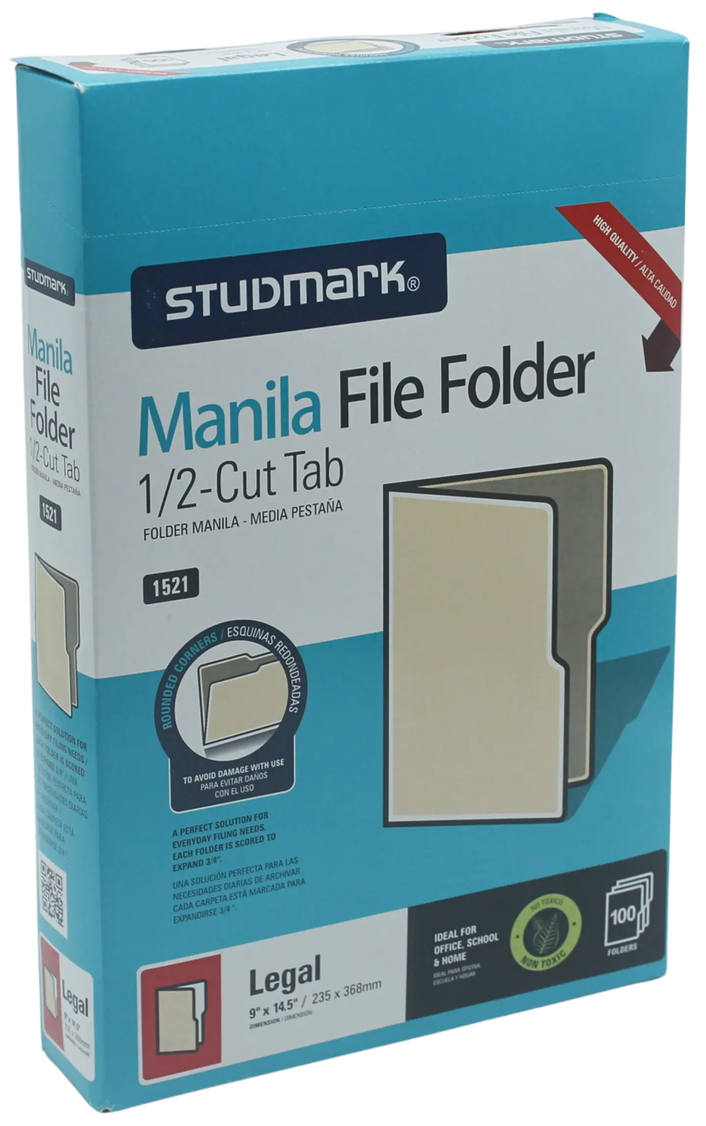 Caja de 100 folder manila Studmark Legal 1