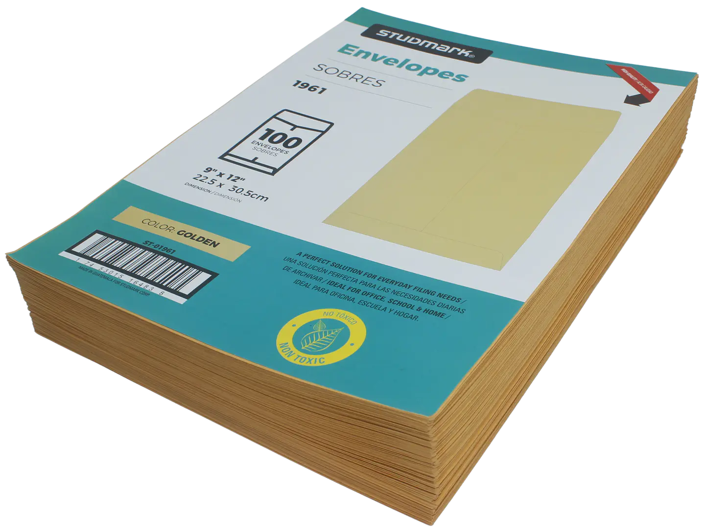 Paquete de 100 sobres manila Studmark 9