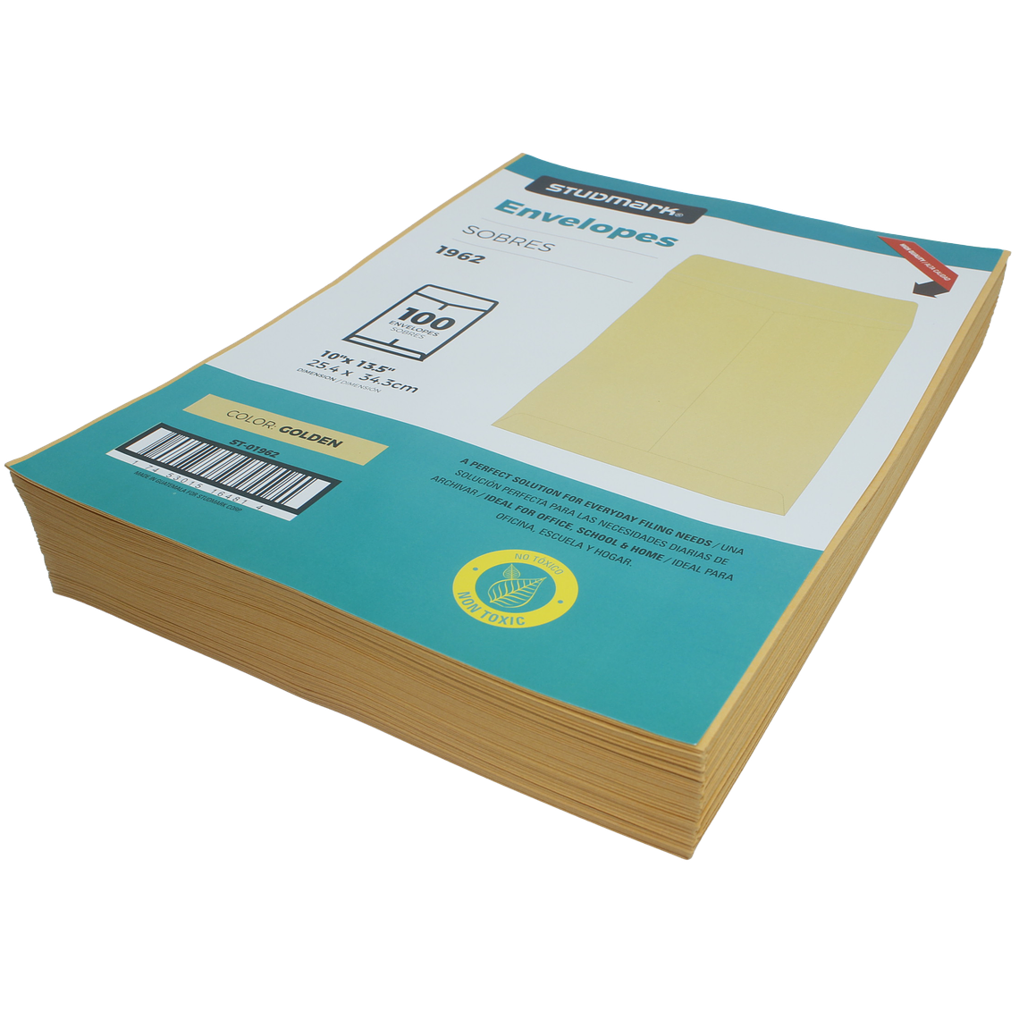 Paquete de 100 sobres manila Studmark 10